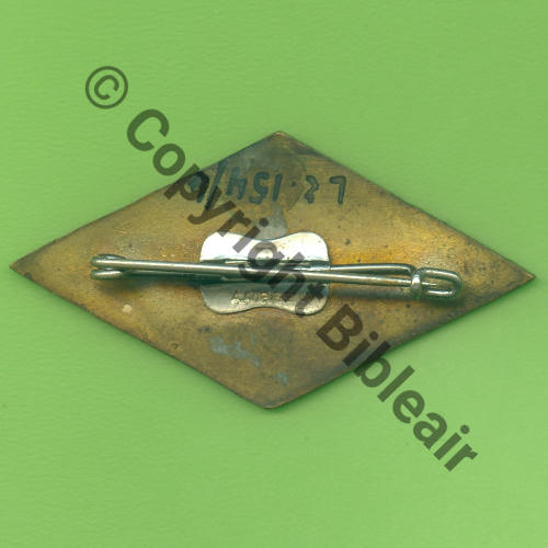 A1487  1937.43  A1487NH 4eDRILLE BR.104 GR.2.52  AUGIS SM A.AUGIS LYON Bol fenetre papillon Dos lisse irreg 50x26mm Src.Y.GENTY 129Eur03.24 